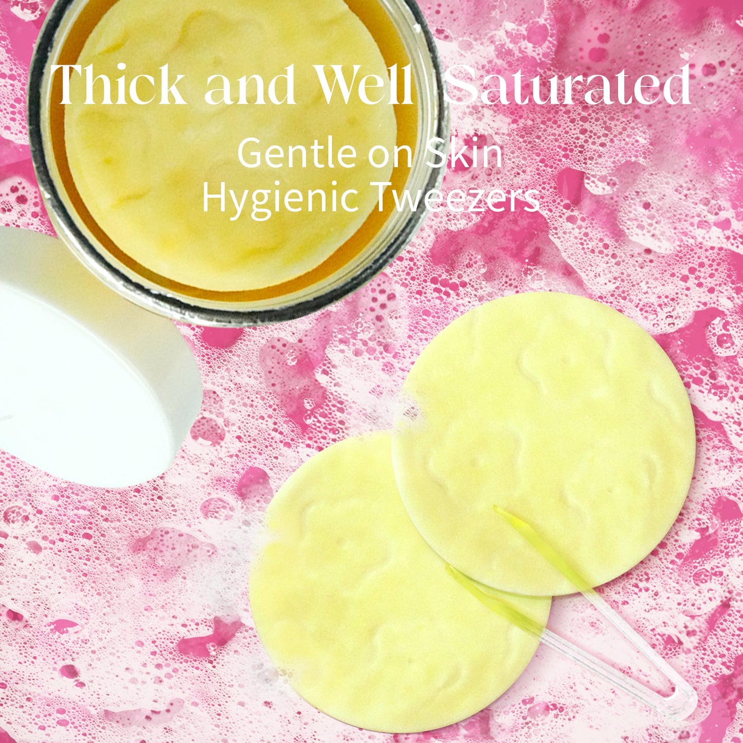 50Pcs Turmeric Kojic Acid Cleansing Pads Helps Skin Brightening and Deep Cleansing for All Skin Type