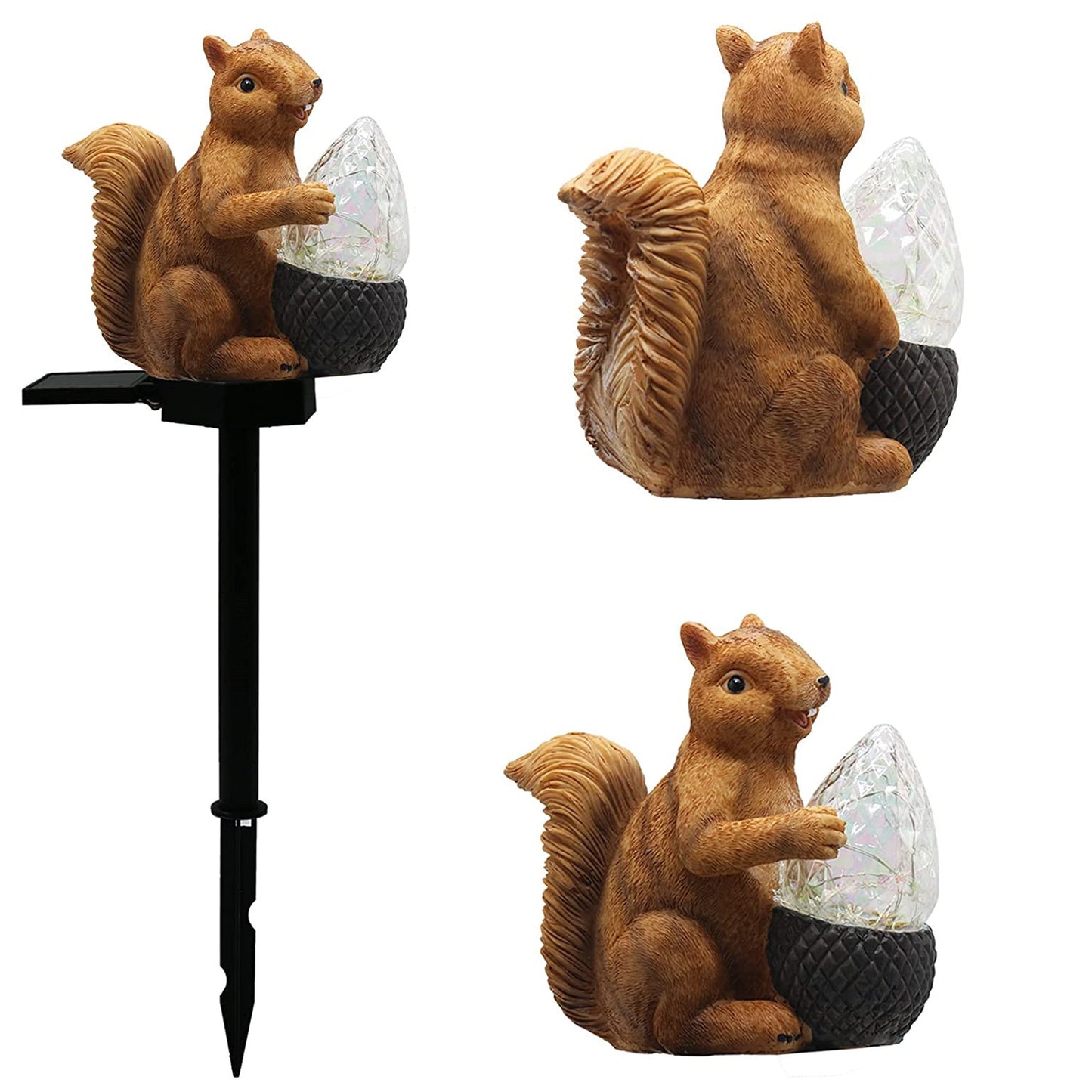 Solar Energy Animal Lamp Outdoor Garden Squirrel LED Light