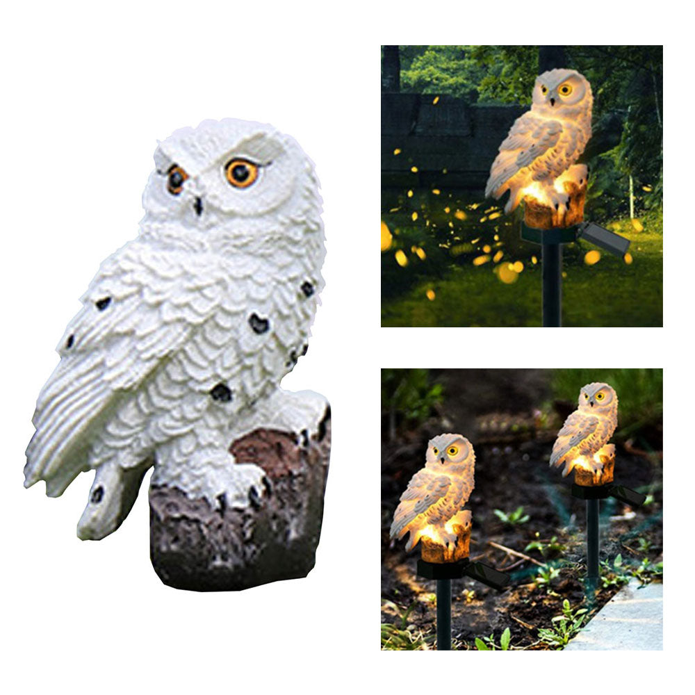 Owl Solar Lights for Halloween Decoration Outdoor Waterproof Stake Lamp for Halloween Decor