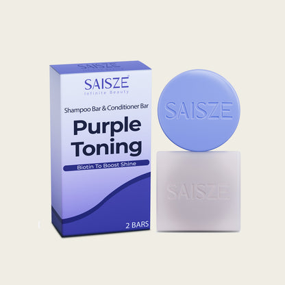 Purple Toning Shampoo and Conditioner Bar Set
