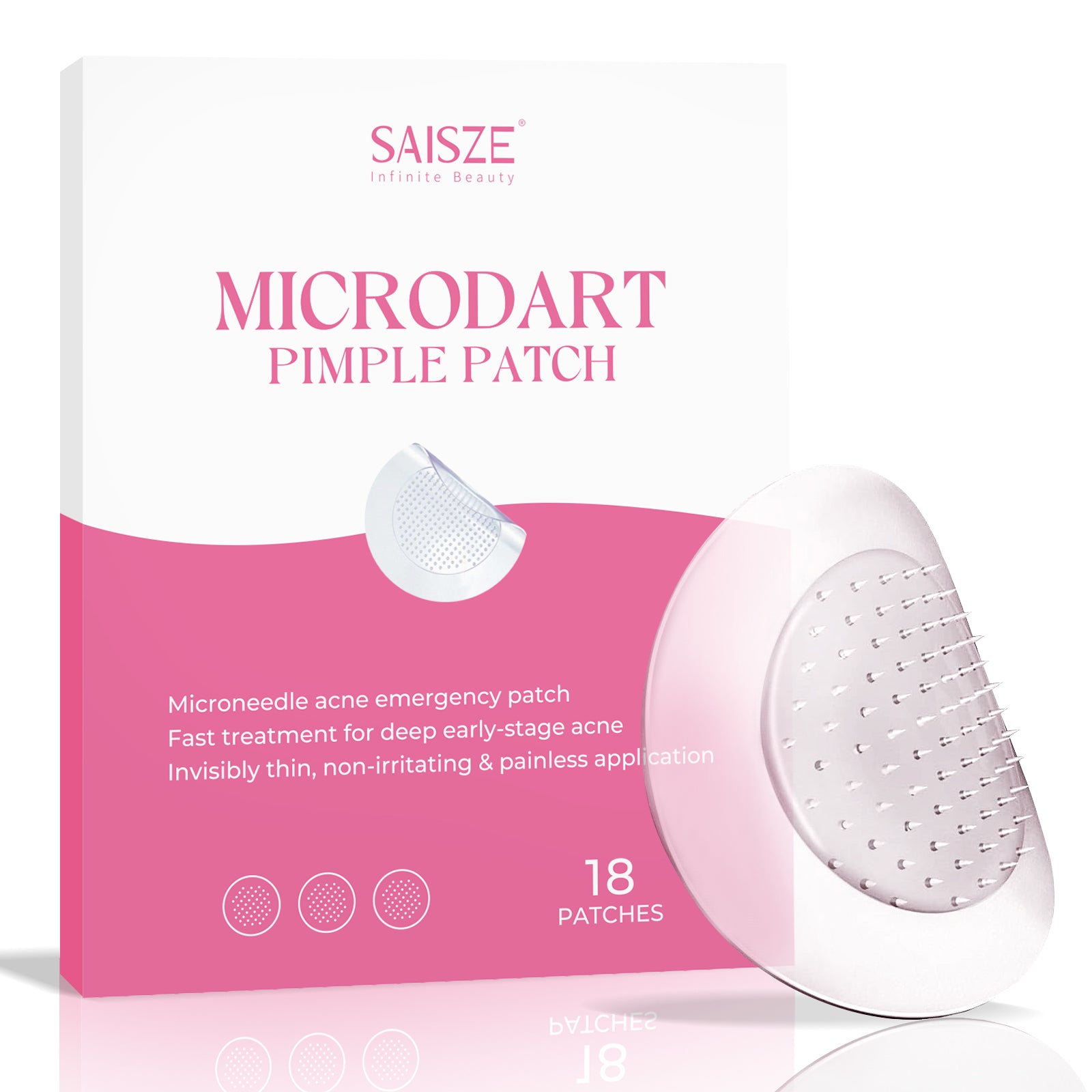 Microdart Pimple Patch Invisible Hydrocolloid Acne Patches for All Ski ...