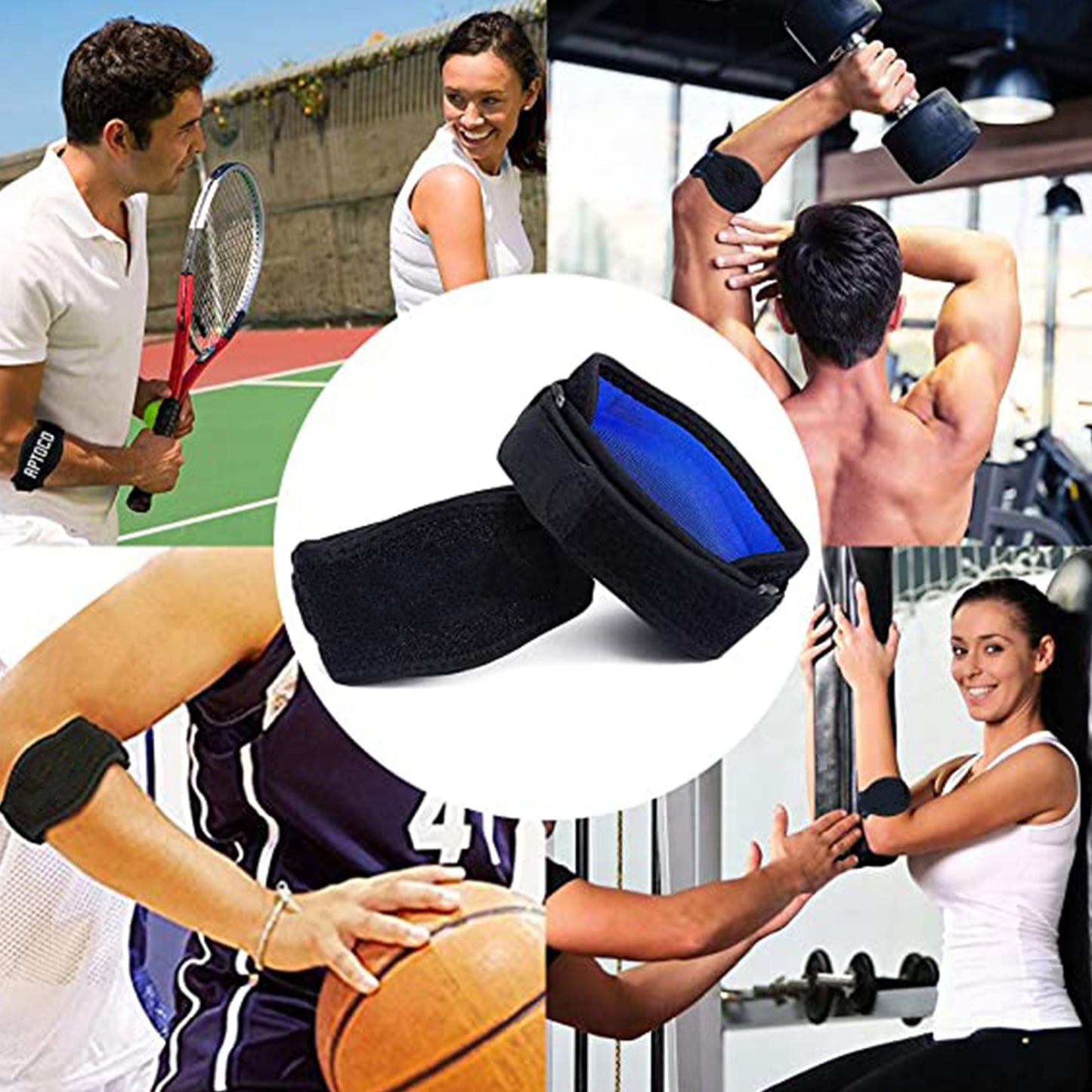 Tennis Elbow & Golfers Armband Support Strap Compression Pad Effective Pain Relief Unisex.