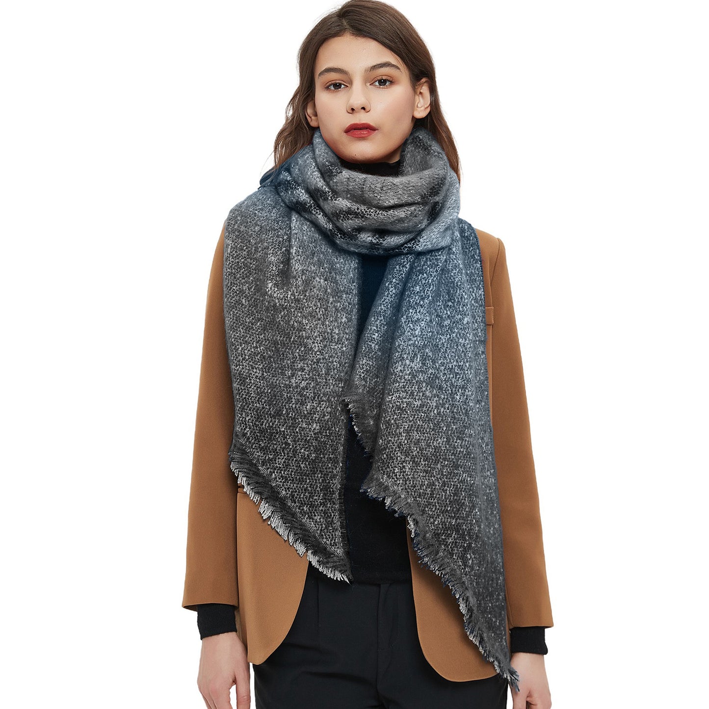 Women's Fall Winter Scarf Classic Scarf Warm Soft Chunky Large Blanket Wrap Shawl Scarves