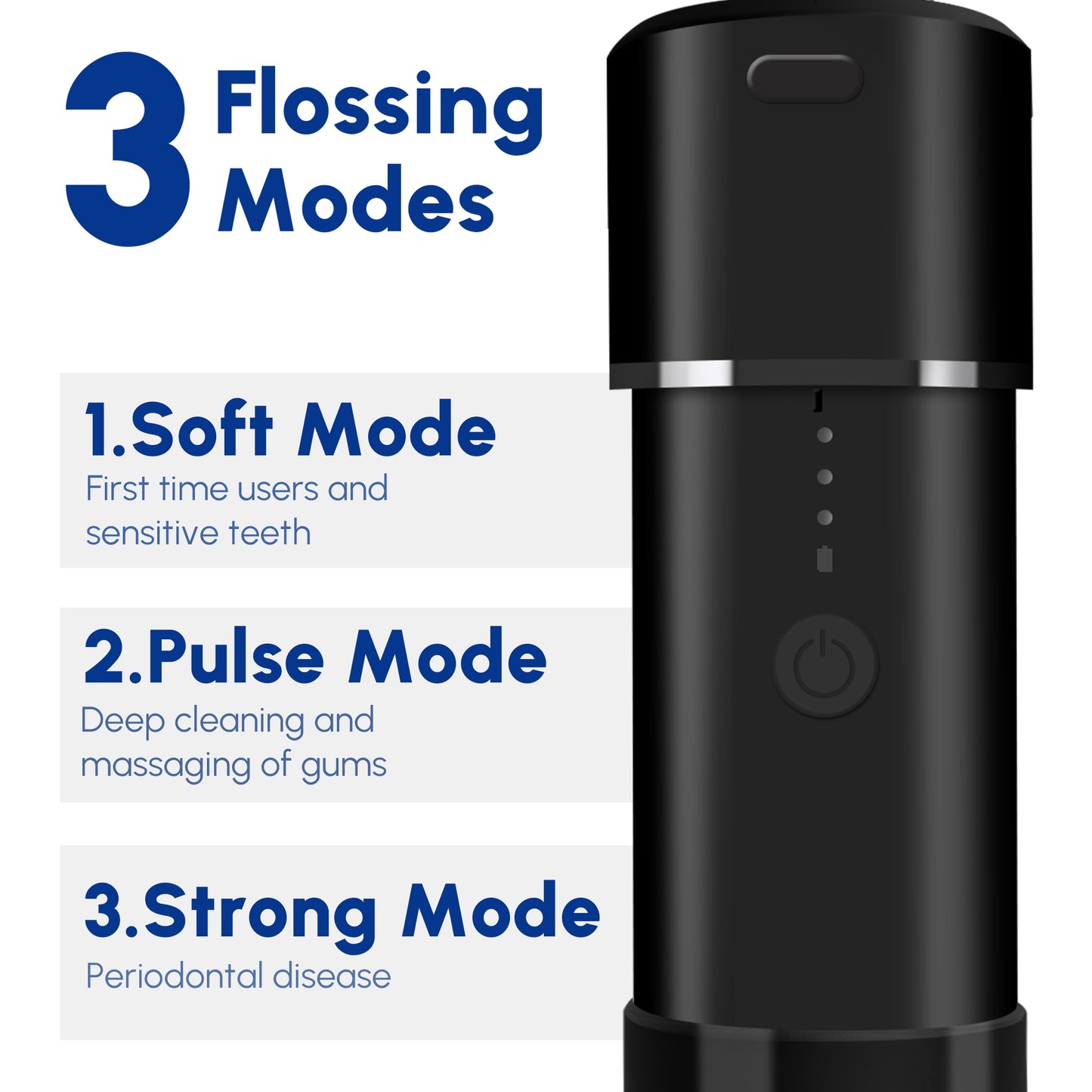 Cordless Water Flosser for Teeth, Portable Rechargeable Oral Irrigator for Home Travel