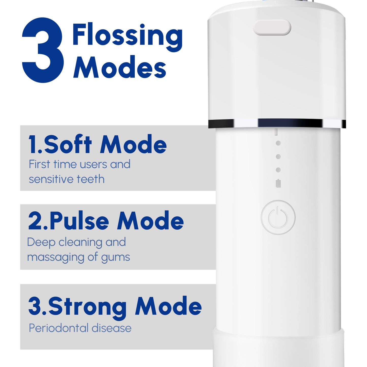 Cordless Water Flosser for Teeth, Portable Rechargeable Oral Irrigator for Home Travel