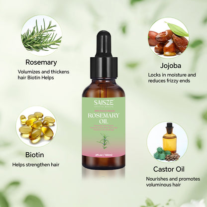 2 fl.oz Rosemary Oil for Hair Care Organic Conditioner 100% Pure & Nature Essential Oil for Hair