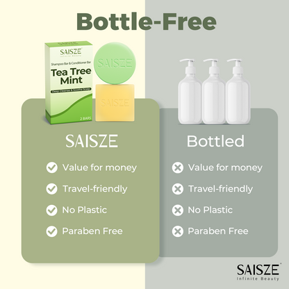 Tea Tree & Mint Shampoo & Conditioner Soap Set