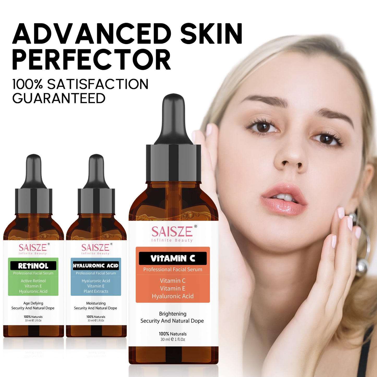 Face Serum Facial Serum Kit  Anti Age Serum Kit Absorbs Fast Fights Fine Lines Wrinkles and Sun Damage