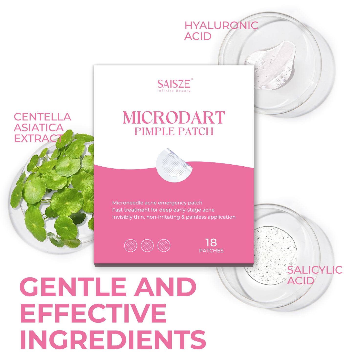 Microdart Pimple Patch Invisible Hydrocolloid Acne Patches for All Skin Types