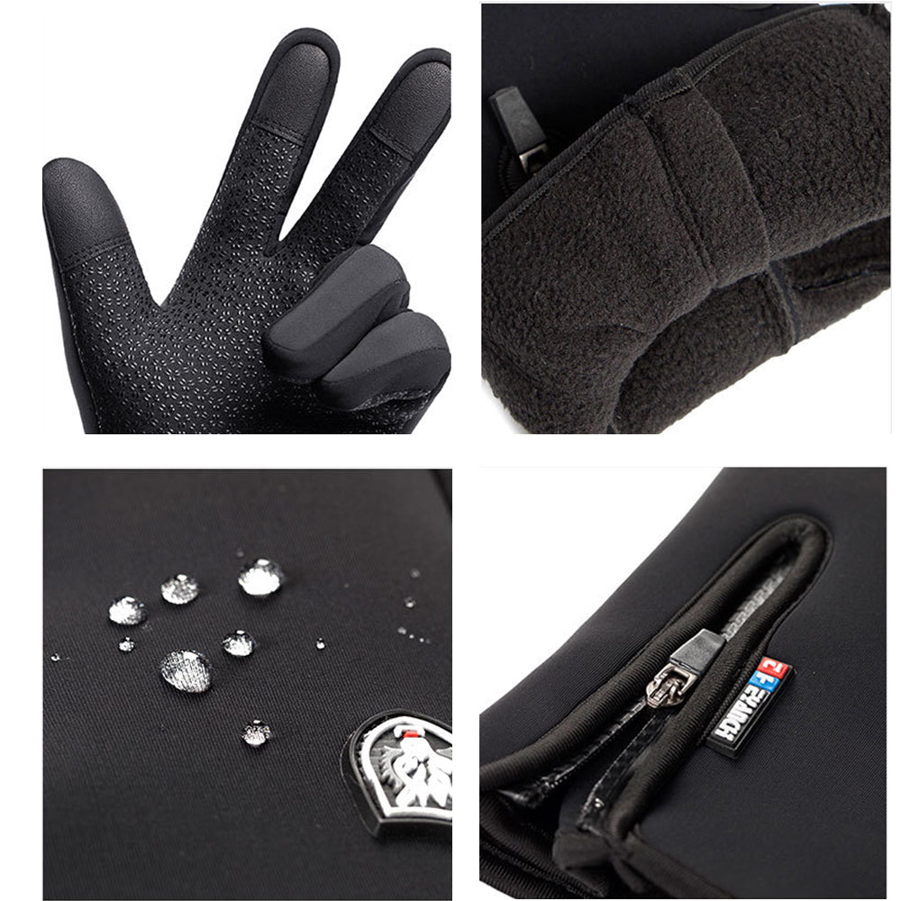 Windproof Touch Screen Gloves for Cycling Gloves Waterproof Anti Slip Gloves for Gifts