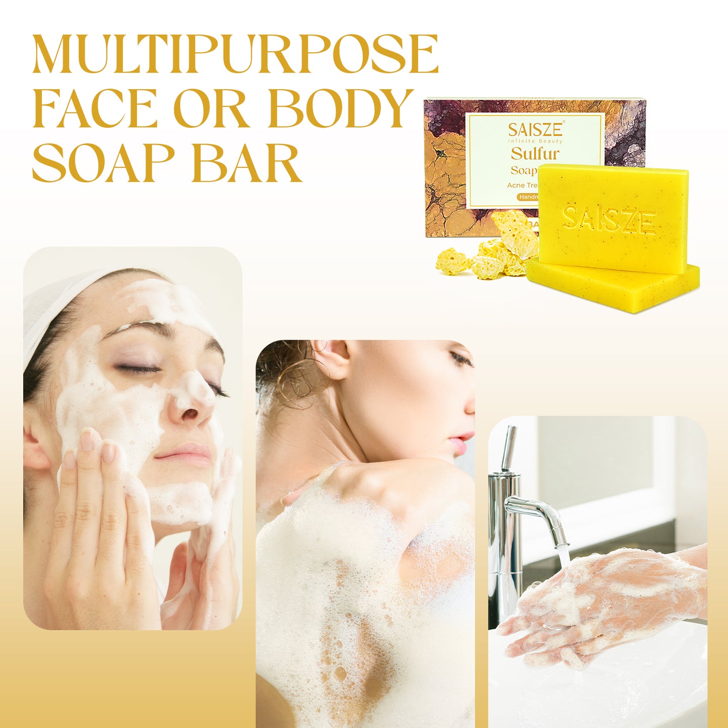 2 Pcs Soap Bar Deep Cleansing Moisturizing and Nourishing for All Skin Types Women and Men