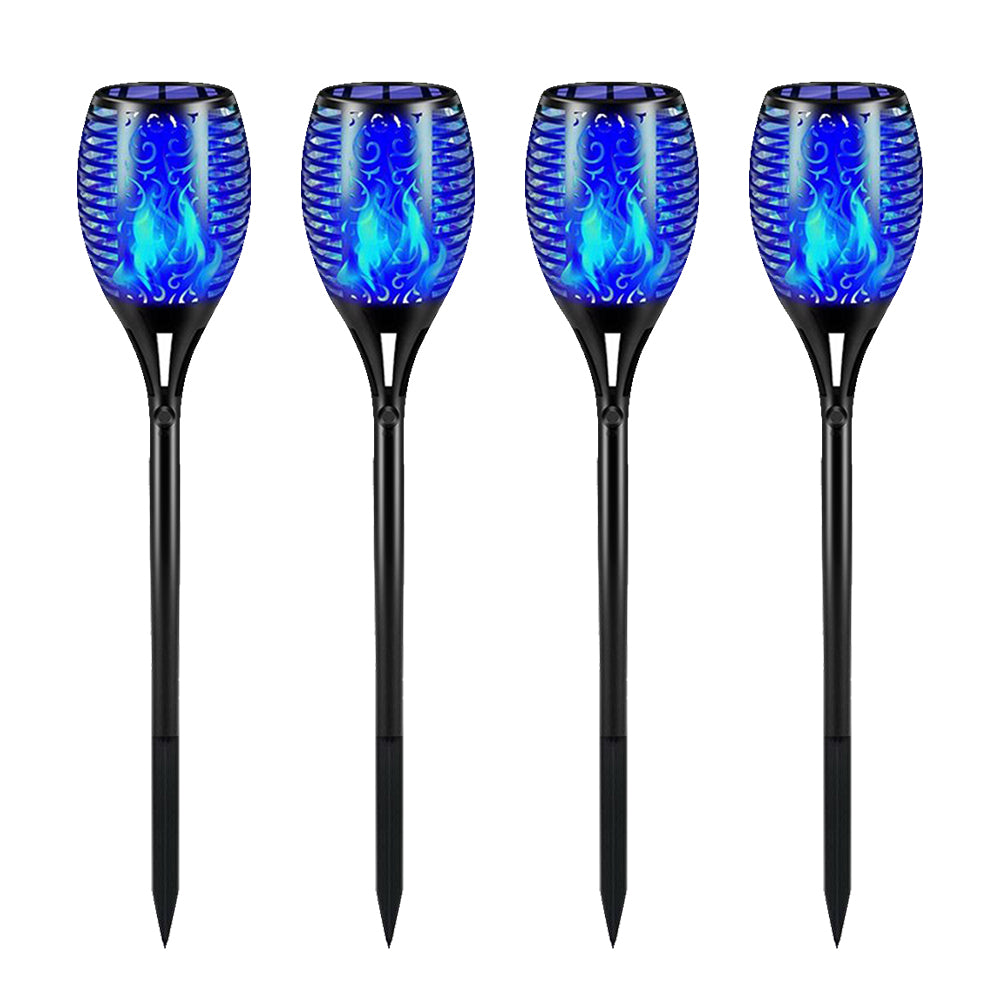 4 Pack Solar Lights Outdoor Solar 12 Led Torch Flickering Flame Lights