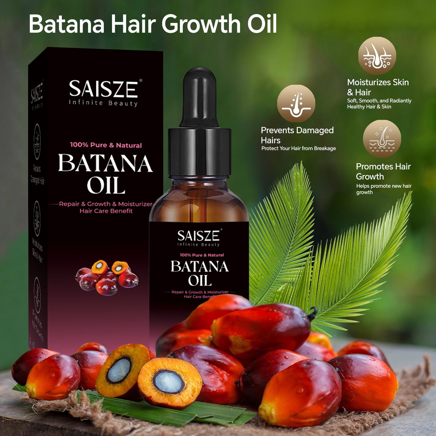 2 fl.oz Batana Oil for Hair Care 100% Pure & Nature Essential Oil Organic Conditioner