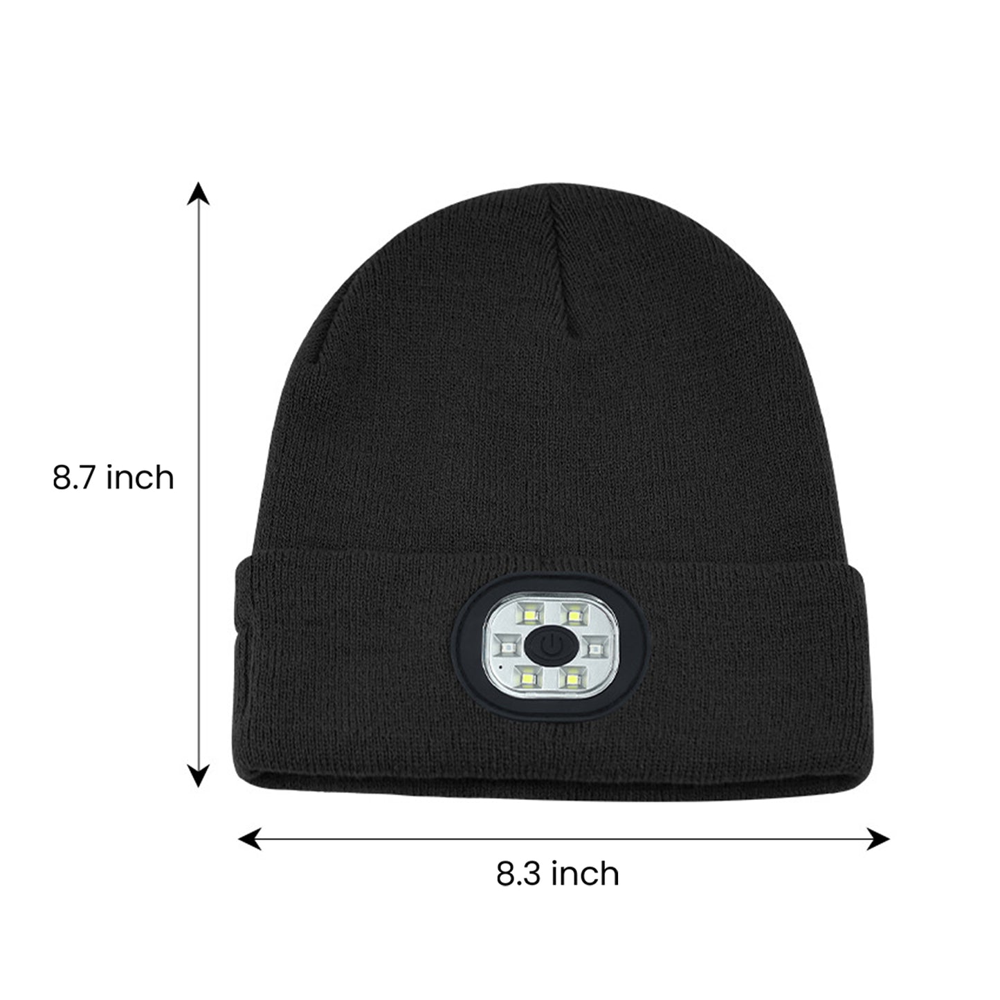 Bluetooth Music Led Beanie Hat with Light for Women Men Outdoor Running Cycling Skiing Christmas Gift