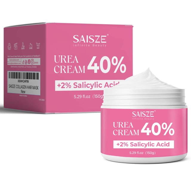WM-SAISZE Urea Cream for Feet, 40% Urea & 2% Salicylic Acid Foot Cream, Deep Moisturizing for Dry Cracked Skin,5.3 oz