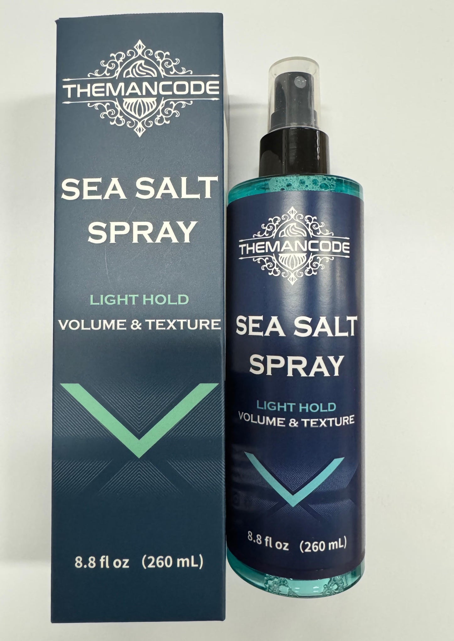 WM-THEMANCODE Sea Salt Spray for Men, Light Hold Hair Spray with Natural Volume & Texturizing Effect, 8.8 fl oz (260 ml), The Best Gift for Him
