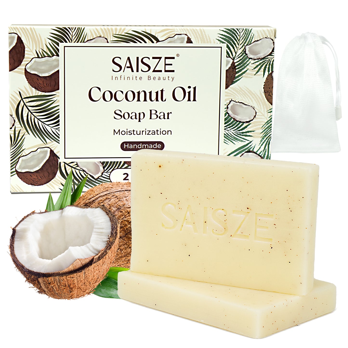 2 Pcs Soap Bar Deep Cleansing Moisturizing and Nourishing for All Skin Types Women and Men