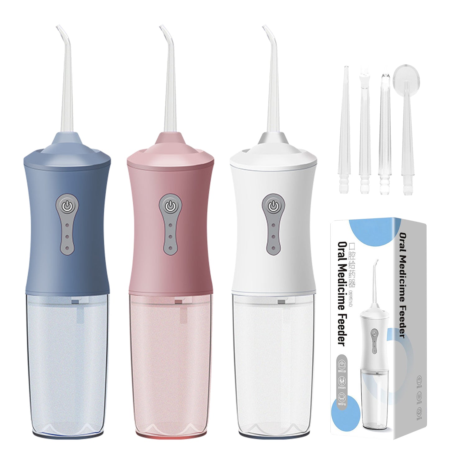 Cordless Water Dental Flosser Rechargeable Oral Irrigator for Teeth Cleaner Pick for Home and Travel