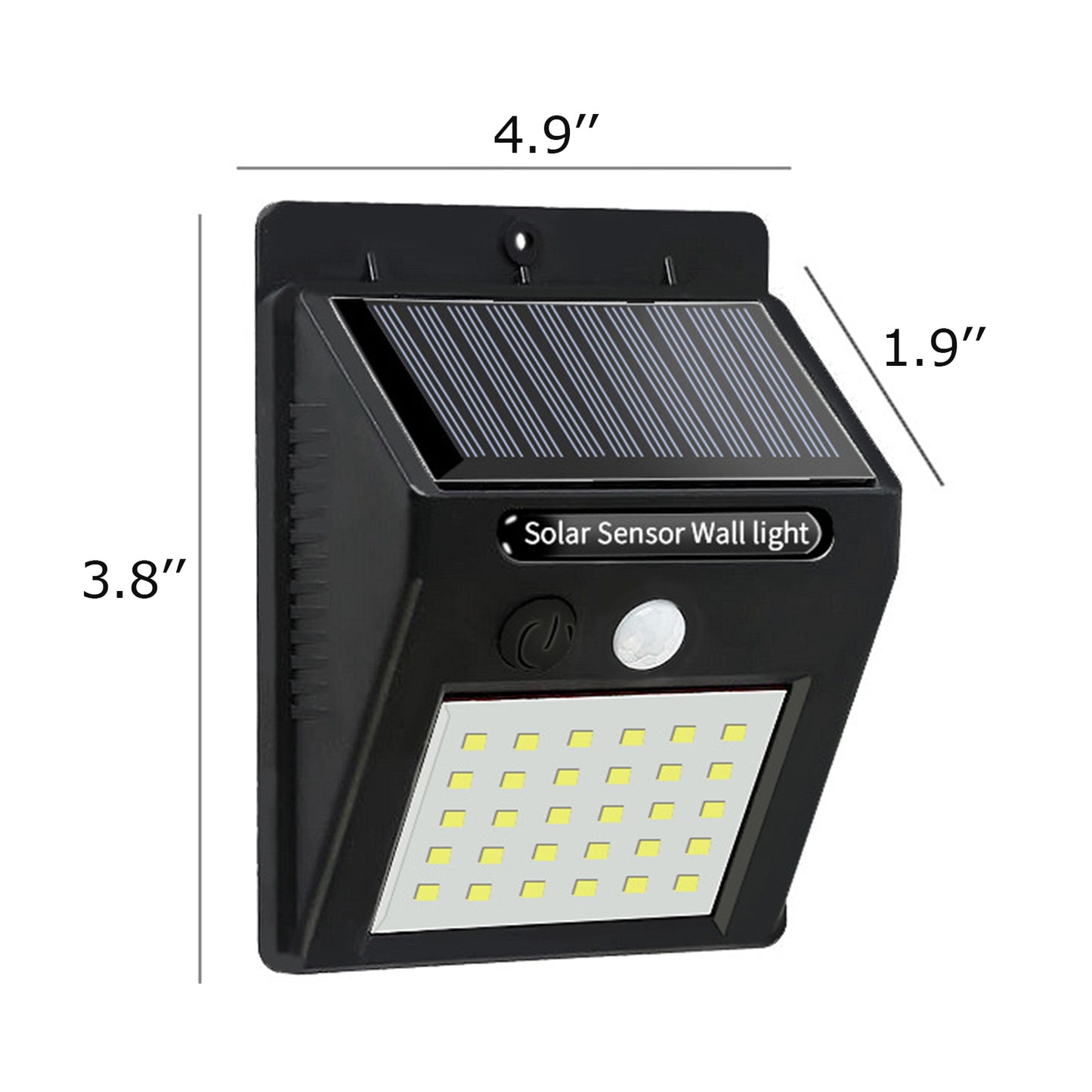 Solar Motion Light Outdoor 30 LED Wireless Security Wall Lamp IP65 Waterproof Spotlight 3 Light Modes for Garden Patio