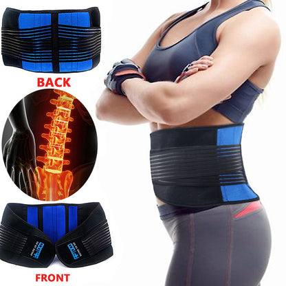 Breathable Mesh Lumbar Support Belt with 6 Stays for Men Women Protect Your Lower Back