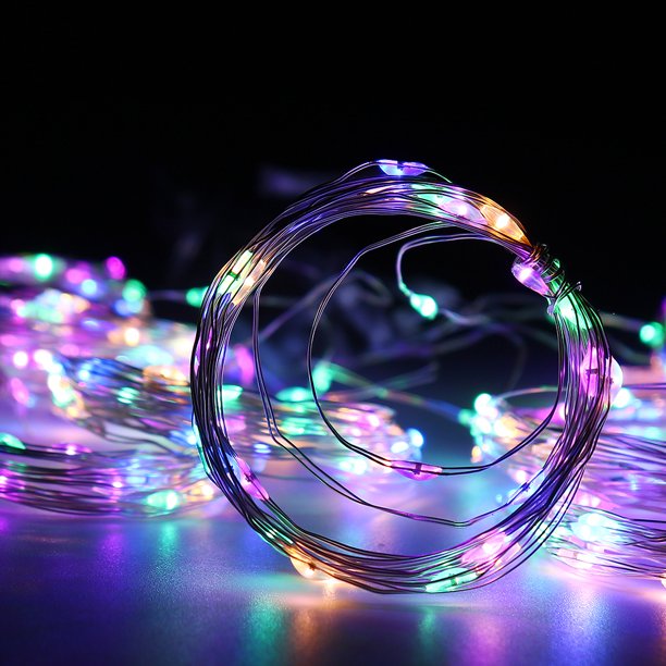 2 Pcs LED String Lights 65.6Ft 200LED Copper Wire String Lights with Remote Control Waterproof for Decorations Inddor