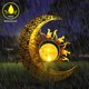 Waterproof Sun Moon Solar Powered Garden Light Outdoor Decorative Lights