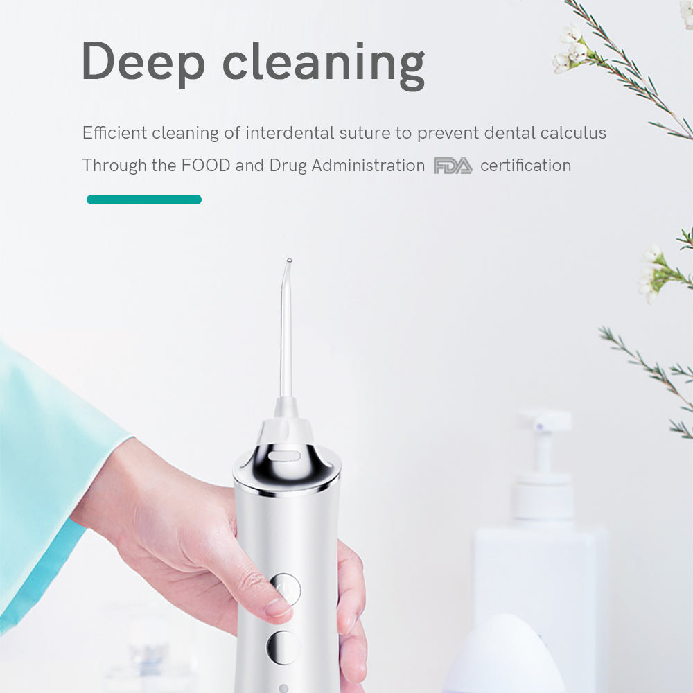 Water Flosser Teeth Cleaner Cordless Portable and USB Rechargeable SP